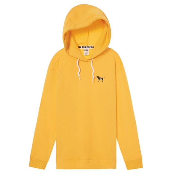 victoria secret pink yellow hoodie